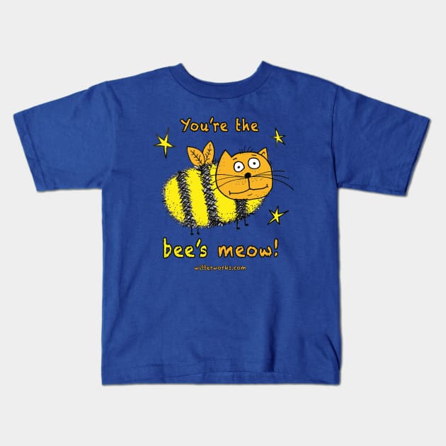 Bee's Meow Color Kids T-Shirt by witterworks